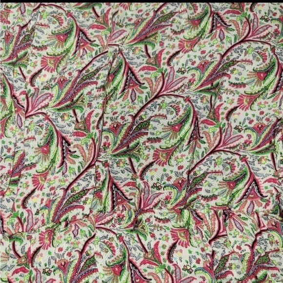 Zara Paisley Floral V-neck Short Sleeveless Romper L - Picture 10 of 15